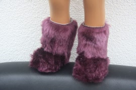 kk boots fur purple
